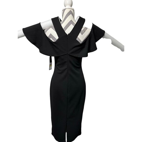 Little Black Dress Rachel Roy Medium Cold Shoulder Party Special Semi-formal - Picture 2 of 9